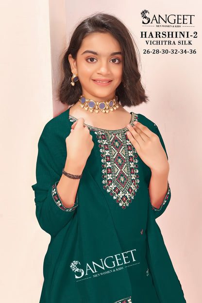 Harshini Vol 2 Sangeet Vichitra Girls Readymade Pant Suits Exporter