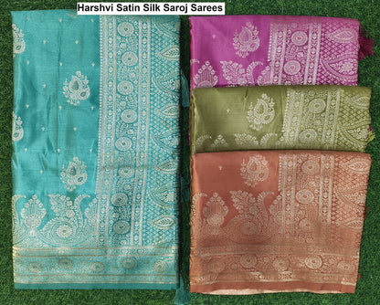 Harshvi Satin Silk Saroj Sarees Wholesale Rate