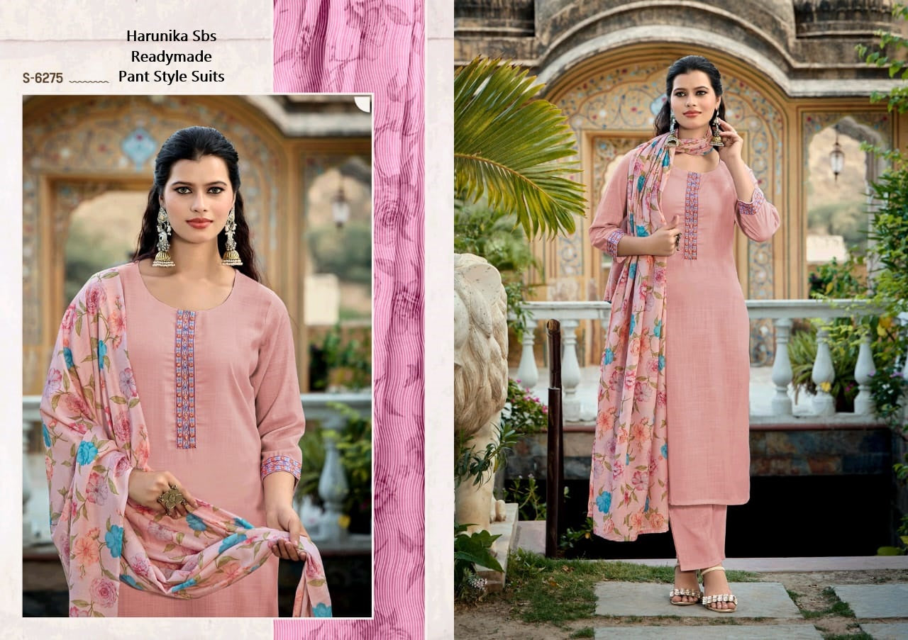 Harunika Sbs Cotton Readymade Pant Style Suits Manufacturer