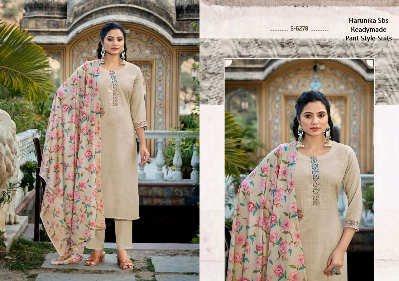 Harunika Sbs Cotton Readymade Pant Style Suits Manufacturer