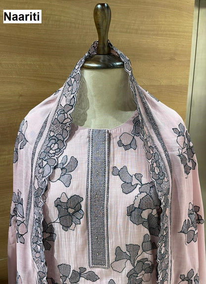 Harveen B Naariti Mul Chanderi Salwar Suits Wholesaler Gujarat