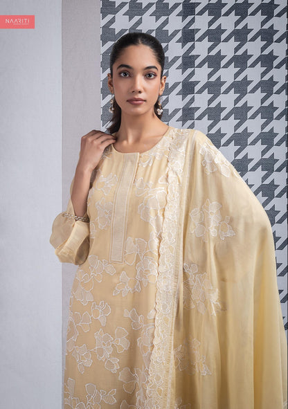 Harveen Naariti Mul Chanderi Pant Style Suits Manufacturer Ahmedabad