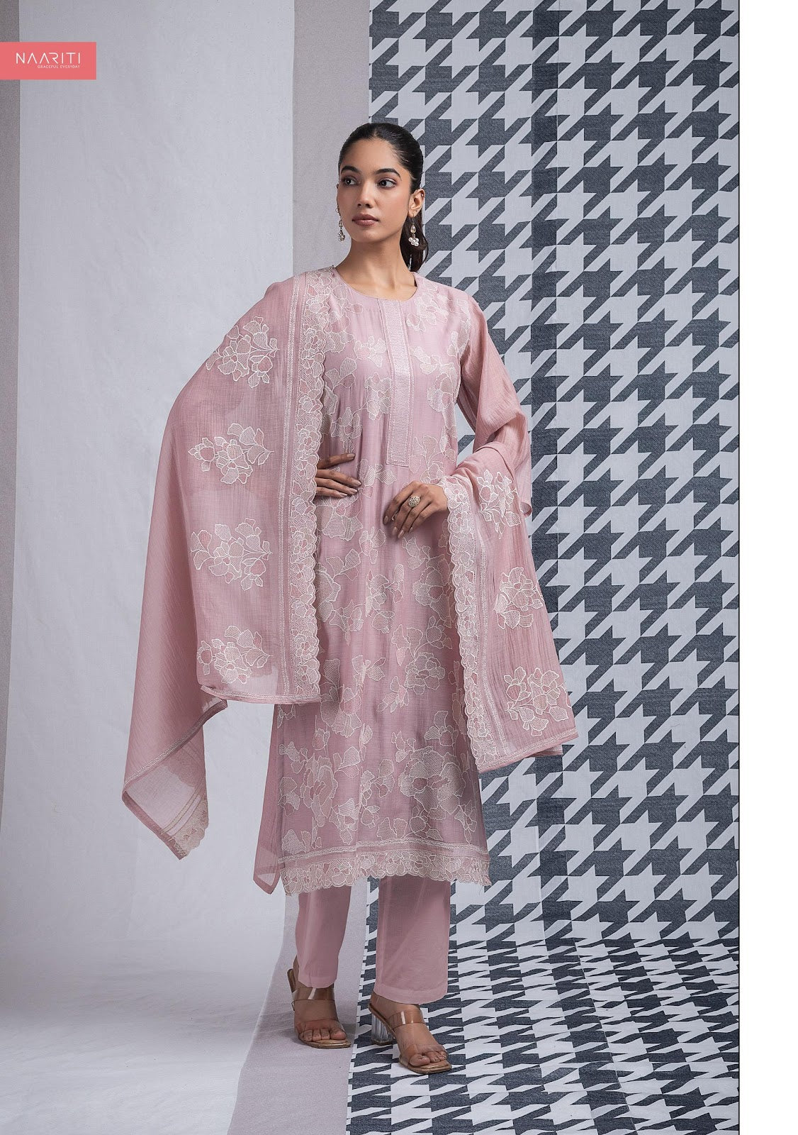 Harveen Naariti Mul Chanderi Pant Style Suits Manufacturer Ahmedabad