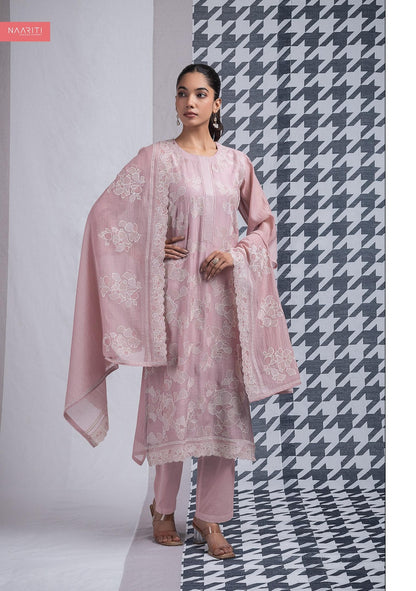 Harveen Naariti Mul Chanderi Pant Style Suits Manufacturer Ahmedabad