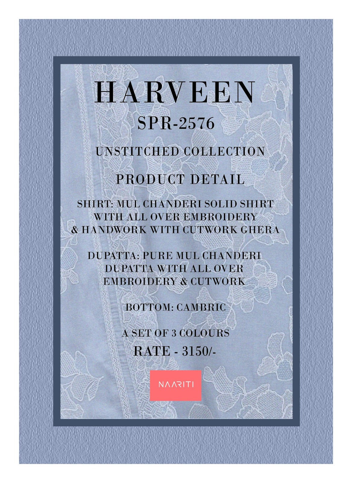 Harveen Naariti Mul Chanderi Pant Style Suits Manufacturer Ahmedabad