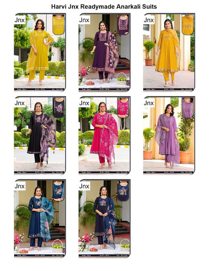 Harvi Jnx Readymade Anarkali Suits Manufacturer India
