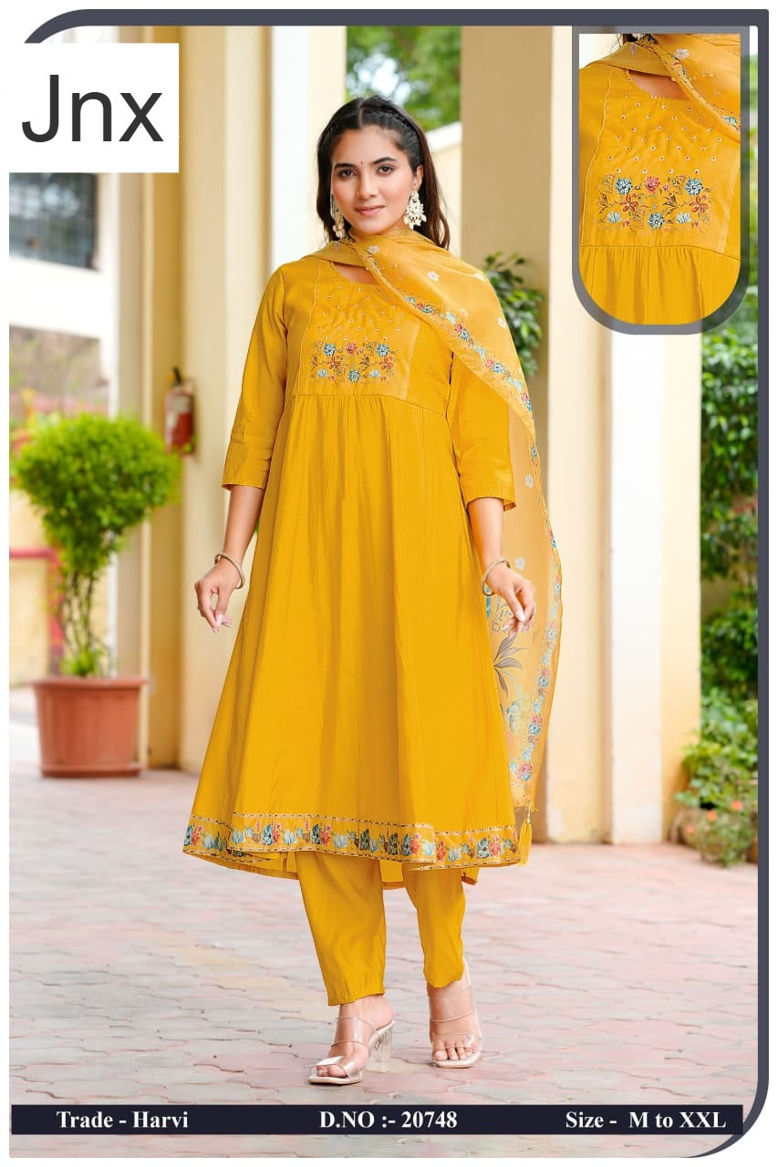 Harvi Jnx Readymade Anarkali Suits Manufacturer India
