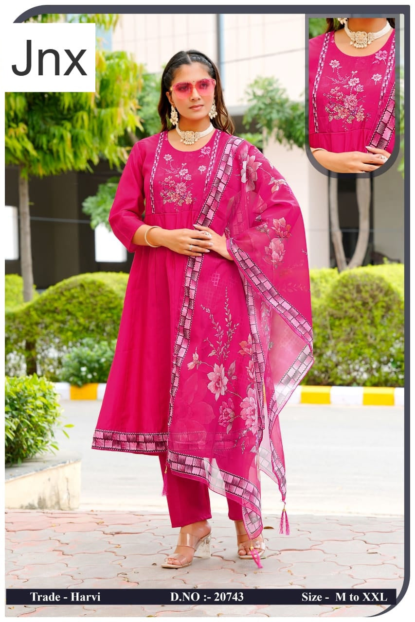 Harvi Jnx Readymade Anarkali Suits Manufacturer India