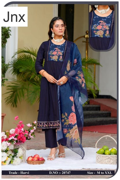 Harvi Jnx Readymade Anarkali Suits Manufacturer India