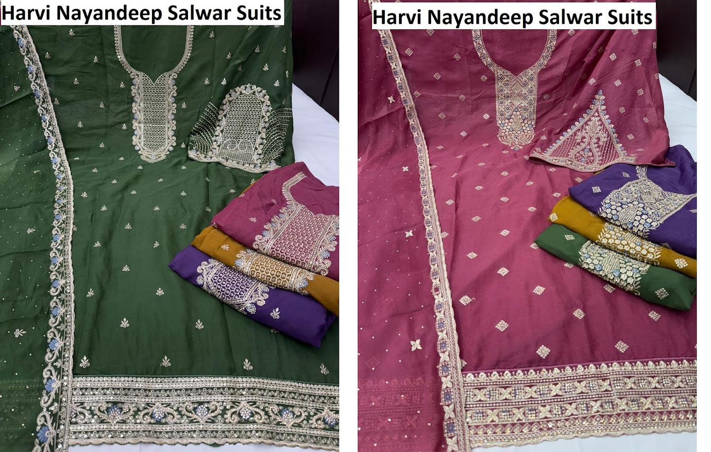 Harvi Nayandeep Georgette Salwar Suits Wholesale Price
