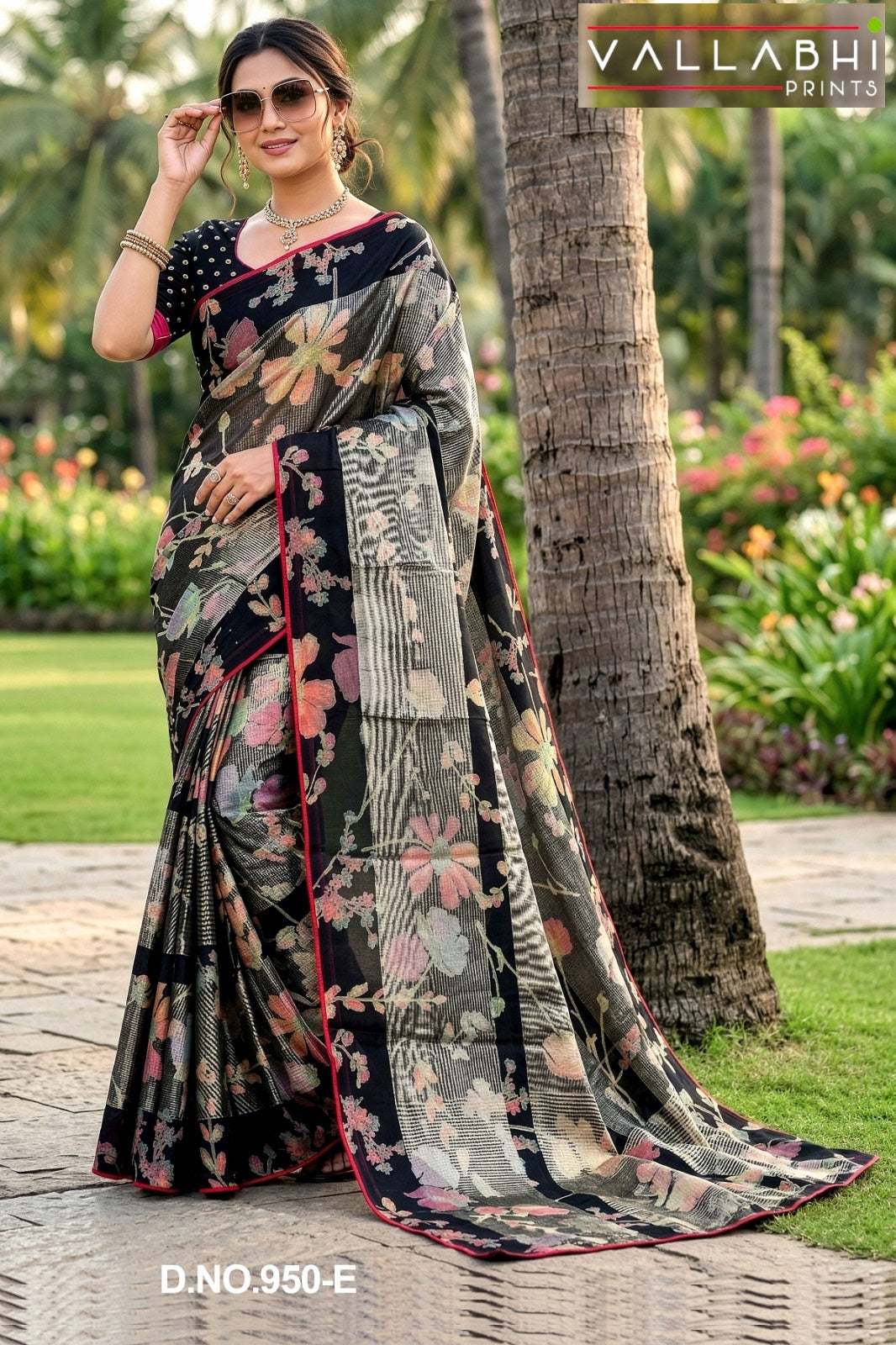 Harvisha Vol 9 Vallabhi Prints Brasso Sarees Manufacturer India