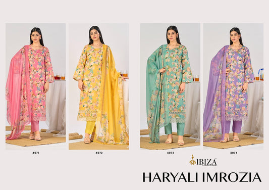 Haryali Imrozia Ibiza Lilen Pant Style Suits Supplier India