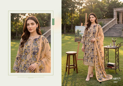 Haseen Vol 10 Simar Viscose Muslin Pant Style Suits Exporter India