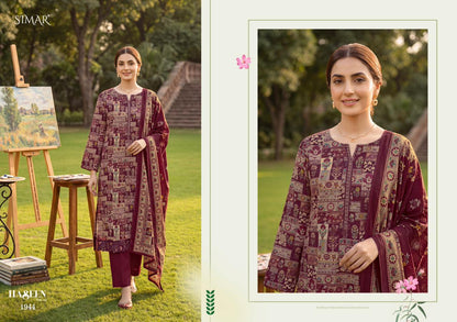 Haseen Vol 10 Simar Viscose Muslin Pant Style Suits Exporter India