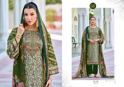 Haseen Belliza Designer Studio Cotton Karachi Readymade Suits Exporter Ahmedabad