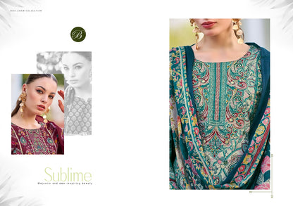 Haseen Belliza Designer Studio Cotton Karachi Salwar Suits Wholesale Rate