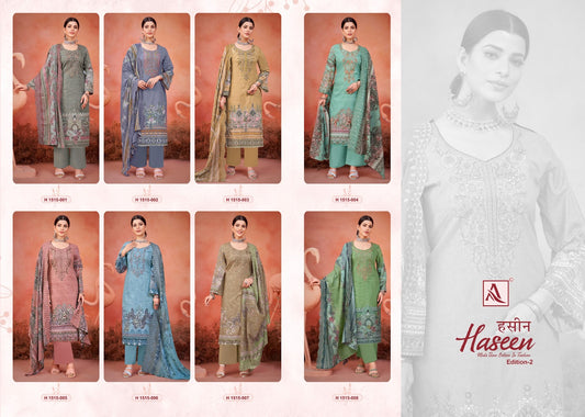 Haseen Edition 2 Alok Cambric Cotton Karachi Salwar Suits