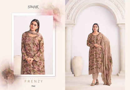 Haseen Hit List 1 Simar Viscose Muslin Pant Style Suits Wholesaler