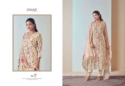 Haseen Hit List 1 Simar Viscose Muslin Pant Style Suits Wholesaler