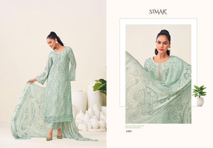 Haseen Hit List 2 Simar Viscose Muslin Pant Style Suits Exporter Gujarat