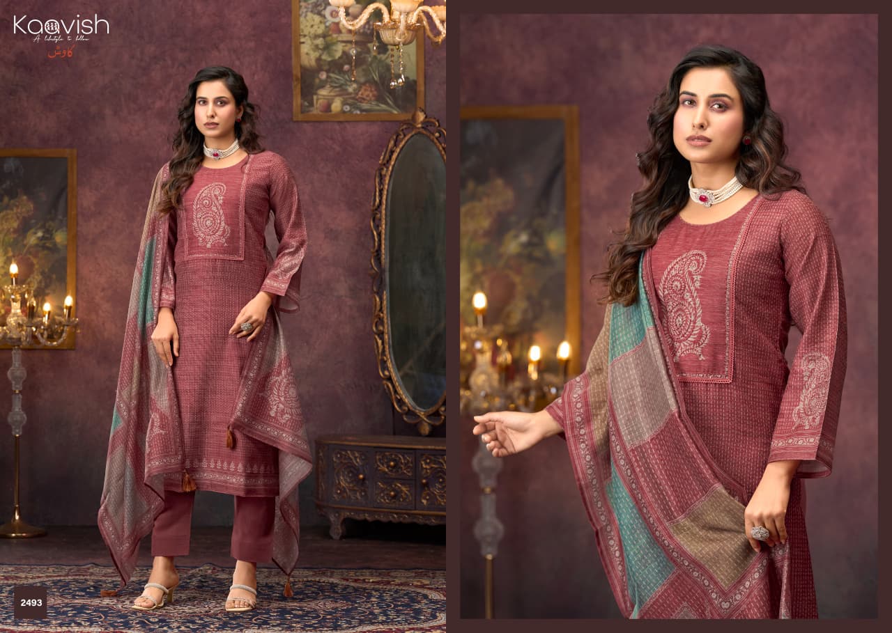 Haseen Kaavish Pure Linen Karachi Salwar Suits Supplier