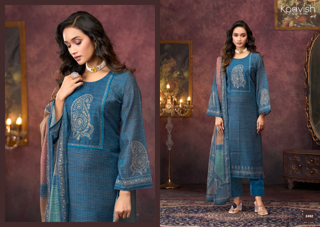 Haseen Kaavish Pure Linen Karachi Salwar Suits Supplier