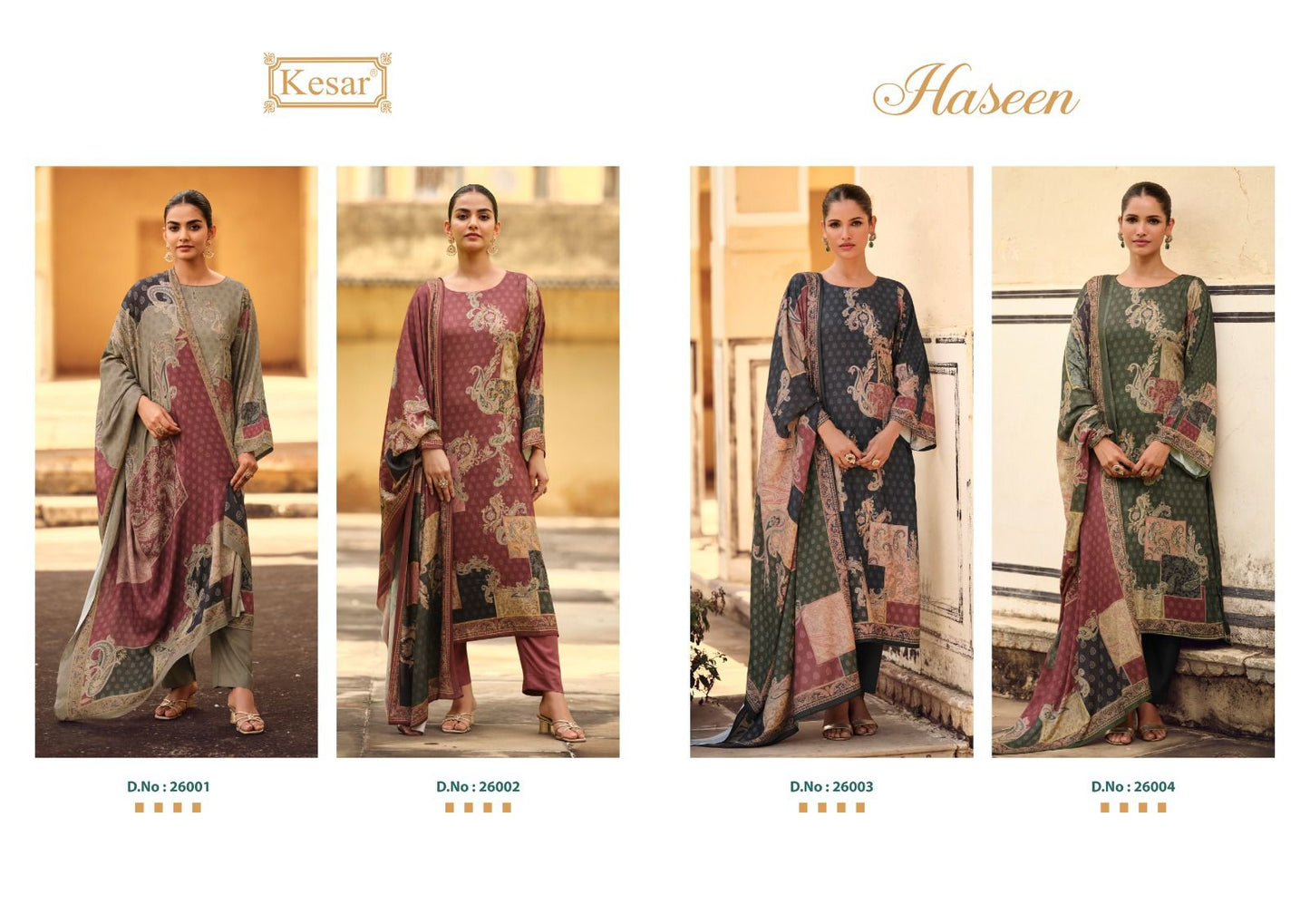 Haseen Kesar Pashmina Suits Supplier Ahmedabad