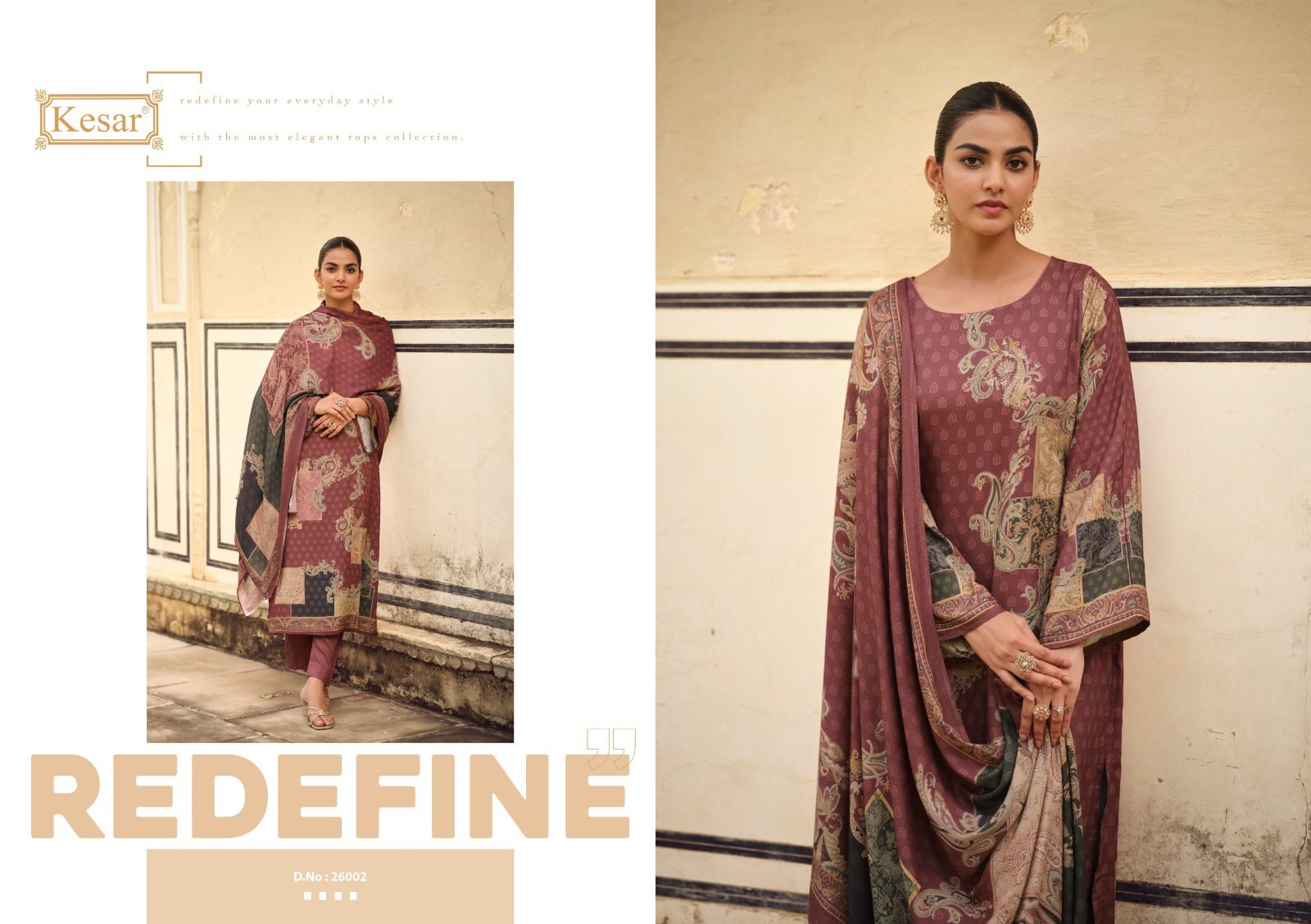 Haseen Kesar Pashmina Suits Supplier Ahmedabad