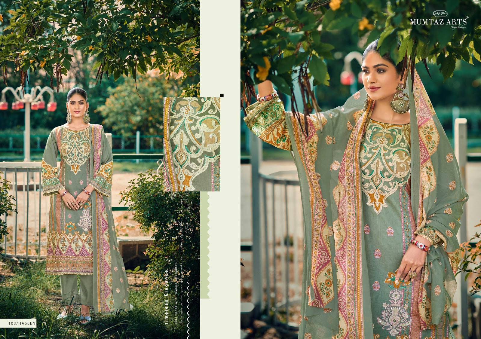 Haseen Mumtaz Arts Lawn Cotton Pakistani Salwar Suits Manufacturer India
