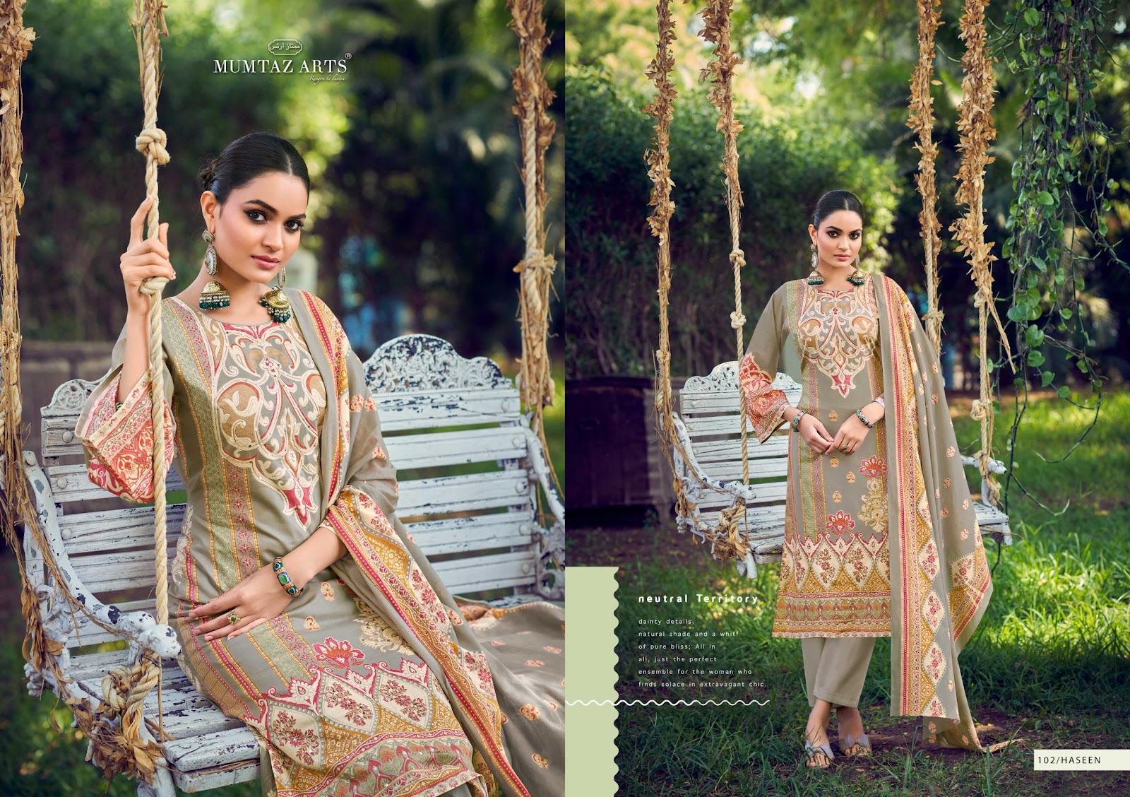 Haseen Mumtaz Arts Lawn Cotton Pakistani Salwar Suits Manufacturer India