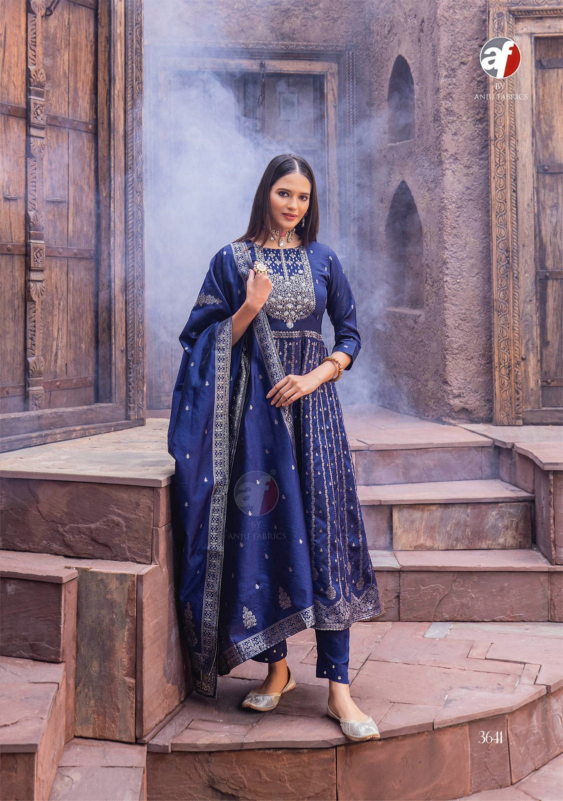 Haseen Pal Vol 9 Af Banarasi Silk Readymade Anarkali Suits