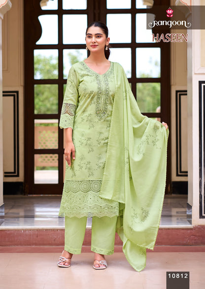 Haseen Rangoon Readymade Cotton Pant Suits Manufacturer