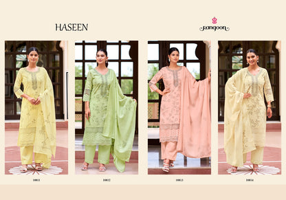 Haseen Rangoon Readymade Cotton Pant Suits Manufacturer
