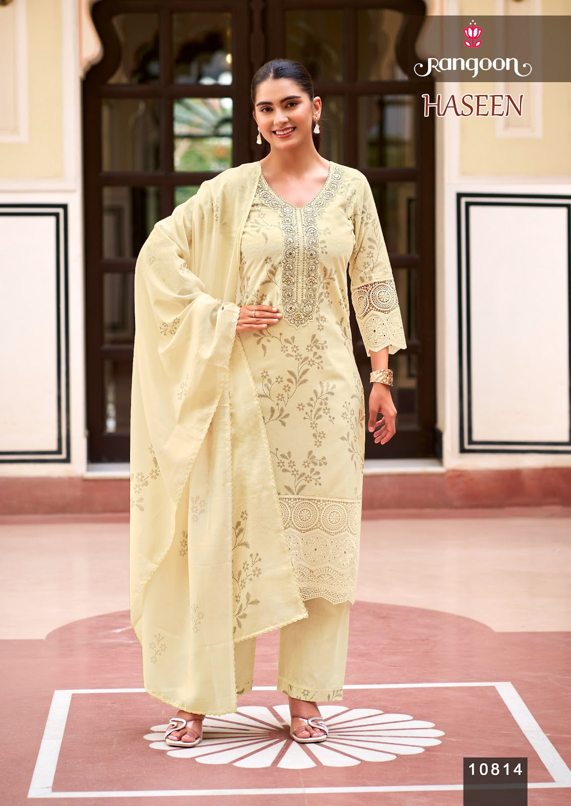 Haseen Rangoon Readymade Cotton Pant Suits Manufacturer