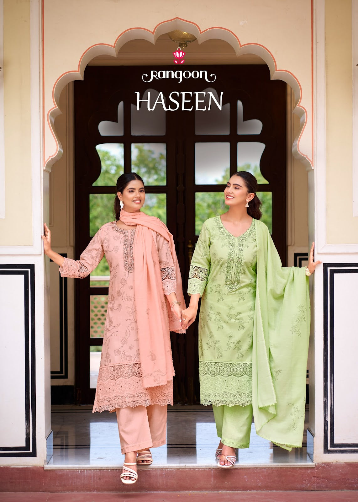 Haseen Rangoon Readymade Cotton Pant Suits Manufacturer