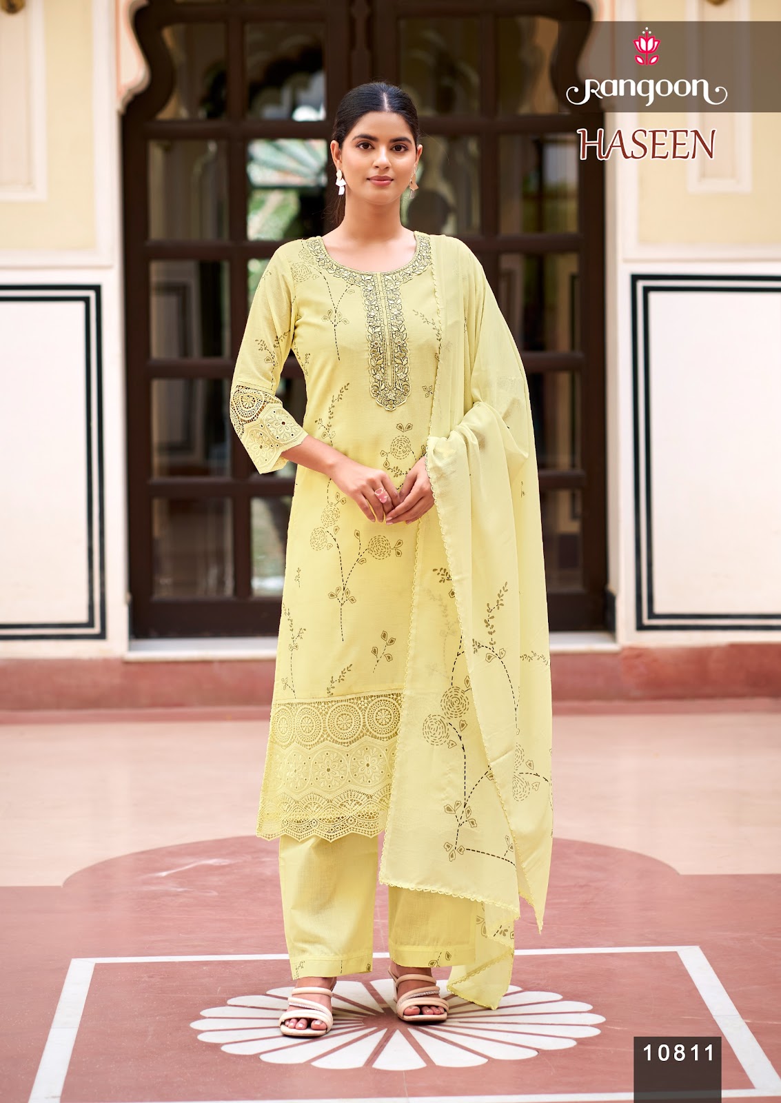 Haseen Rangoon Readymade Cotton Pant Suits Manufacturer
