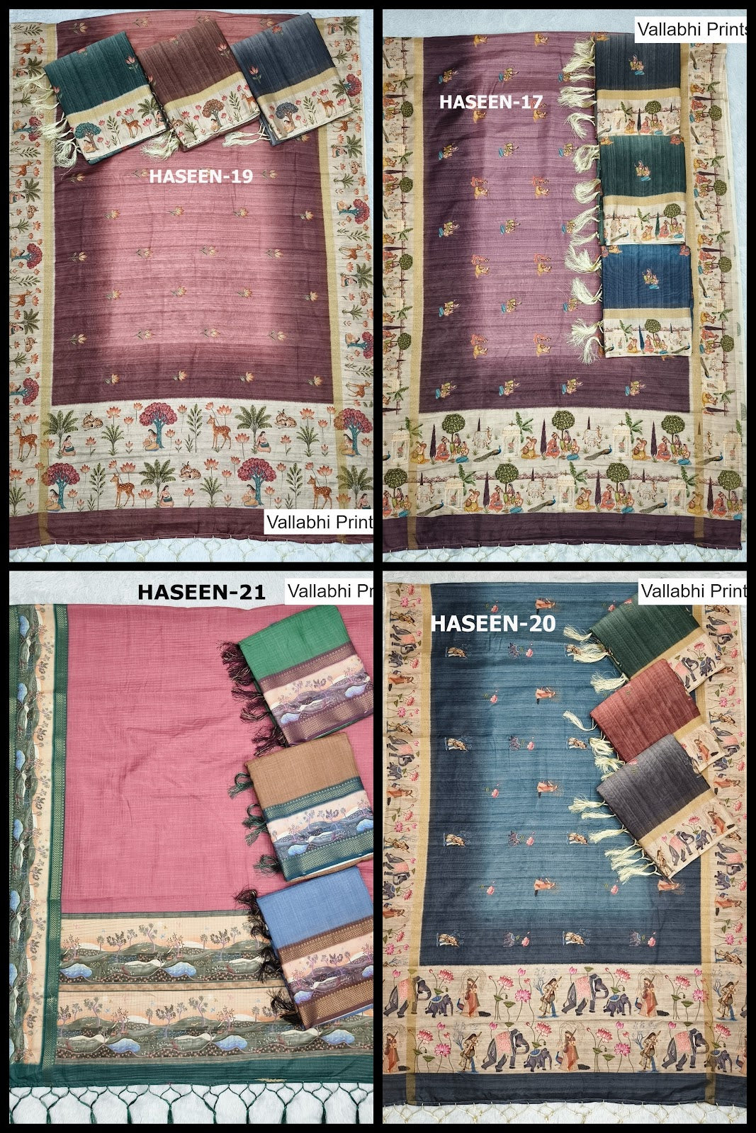 Haseen Vallabhi Prints Mal Mal Sarees Exporter