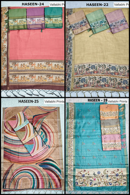 Haseen Vallabhi Prints Mal Mal Sarees Exporter