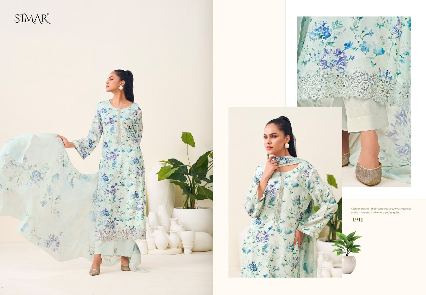 Haseen Vol 6 Simar Pure Viscose Muslin Pant Style Suits Wholesale Price