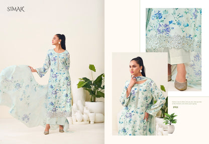 Haseen Vol 6 Simar Pure Viscose Muslin Pant Style Suits Wholesale Price