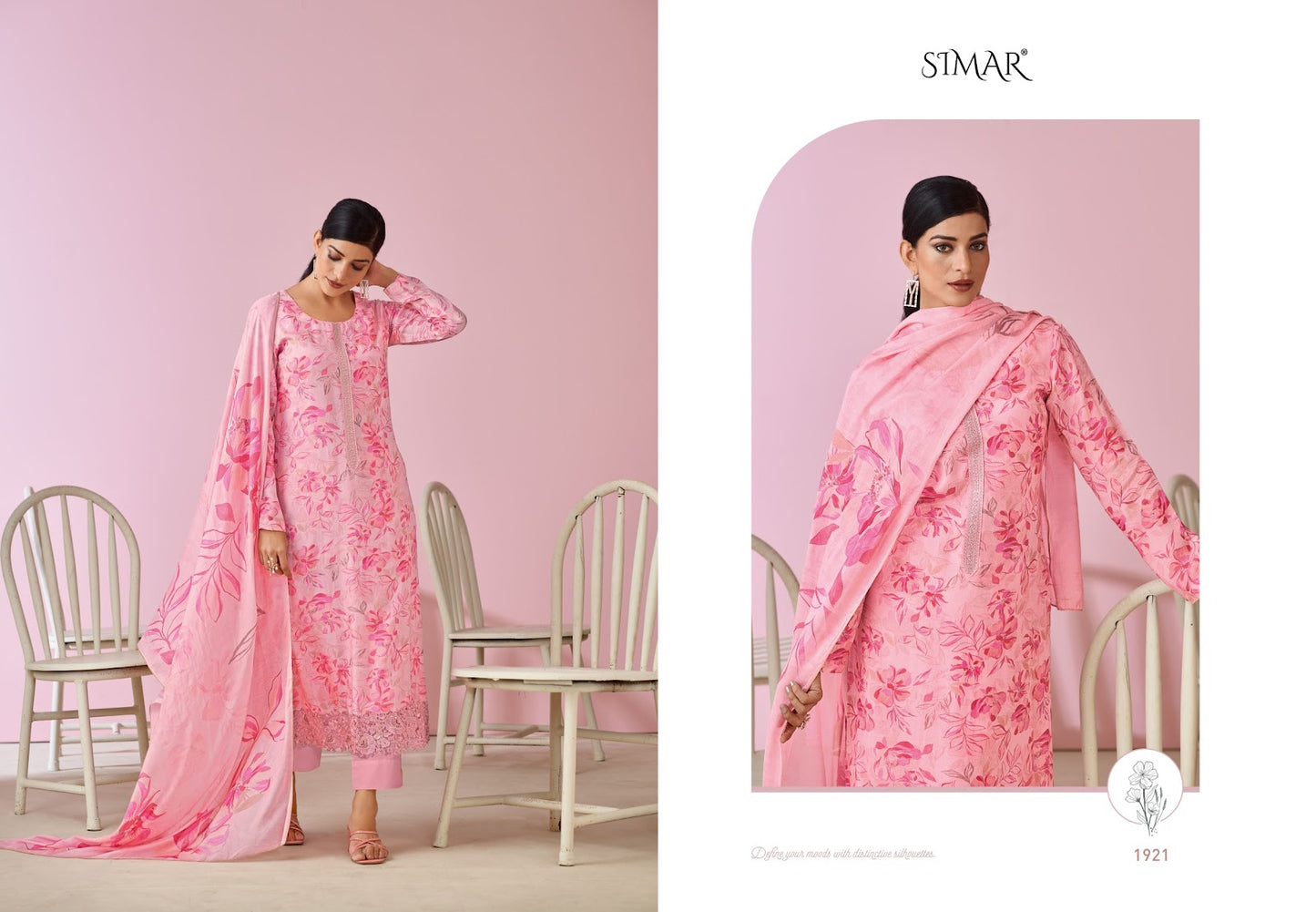 Haseen Vol 7 Simar Pure Viscose Pant Style Suits Wholesale