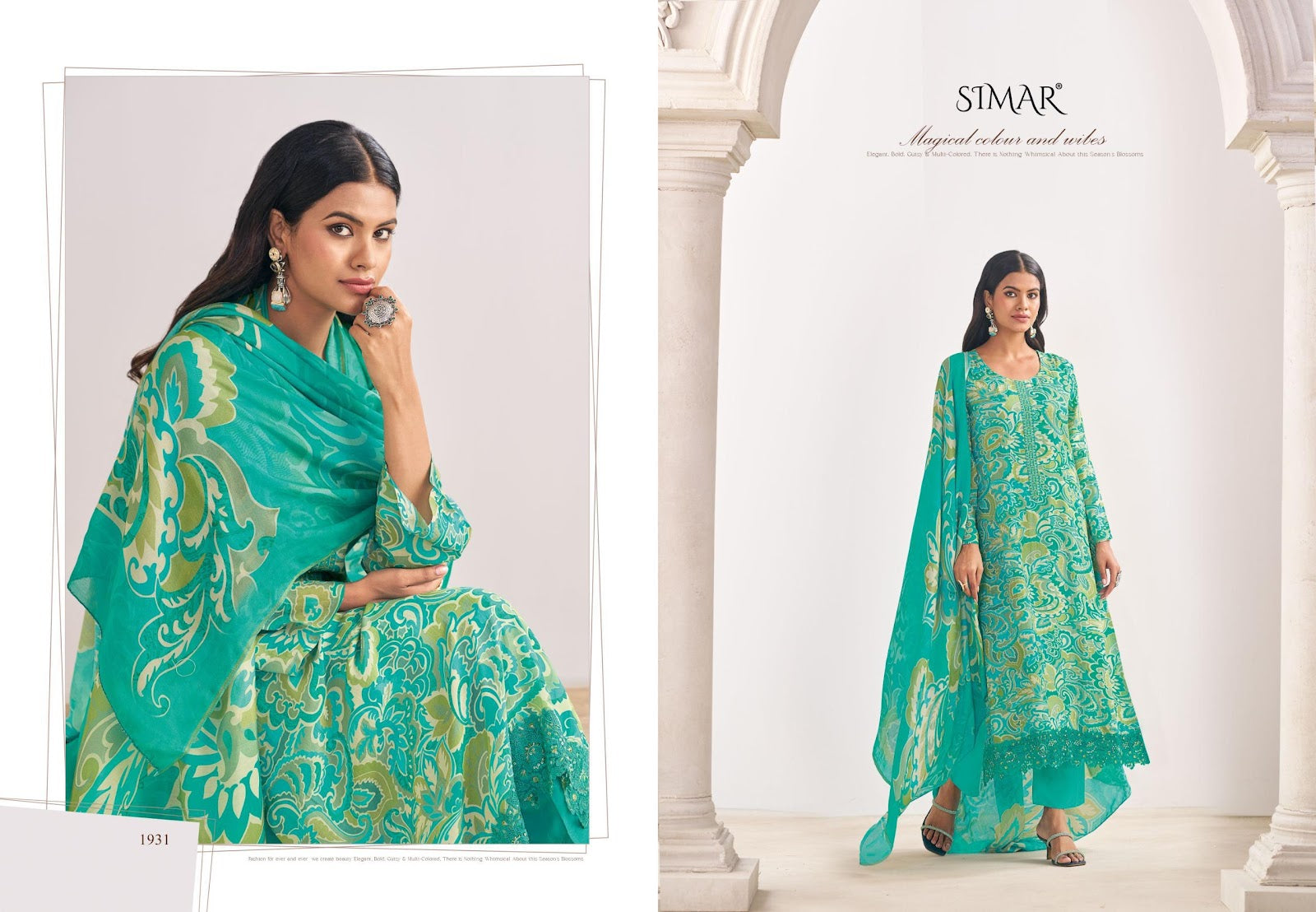 Haseen Vol 8 Simar Pure Viscose Pant Style Suits Manufacturer Gujarat