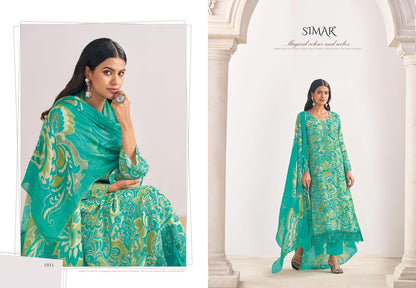 Haseen Vol 8 Simar Pure Viscose Pant Style Suits Manufacturer Gujarat