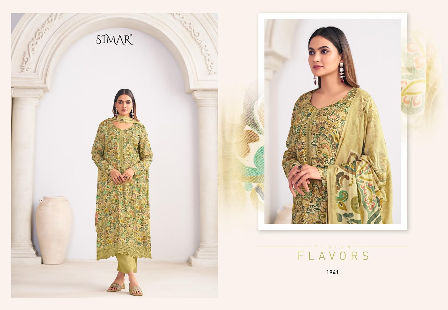 Haseen Vol 9 Simar Viscose Muslin Pant Style Suits Wholesale Price