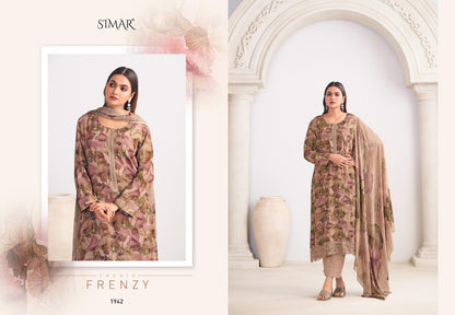 Haseen Vol 9 Simar Viscose Muslin Pant Style Suits Wholesale Price