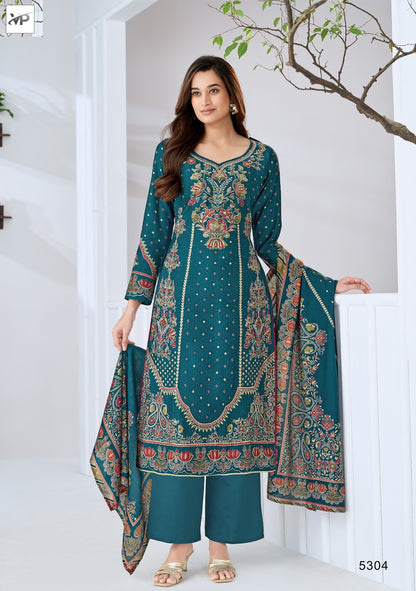 Haseen Vp Brand Muslin Karachi Salwar Suits Wholesale Rate