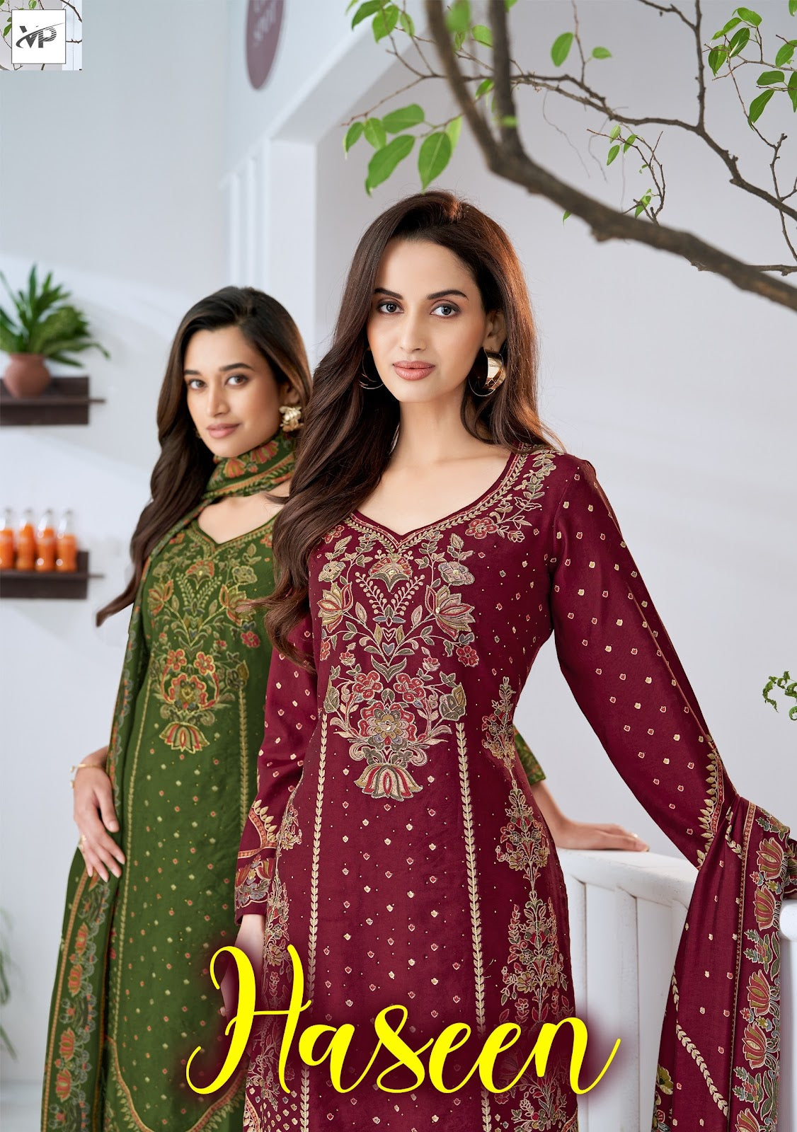 Haseen Vp Brand Muslin Karachi Salwar Suits Wholesale Rate