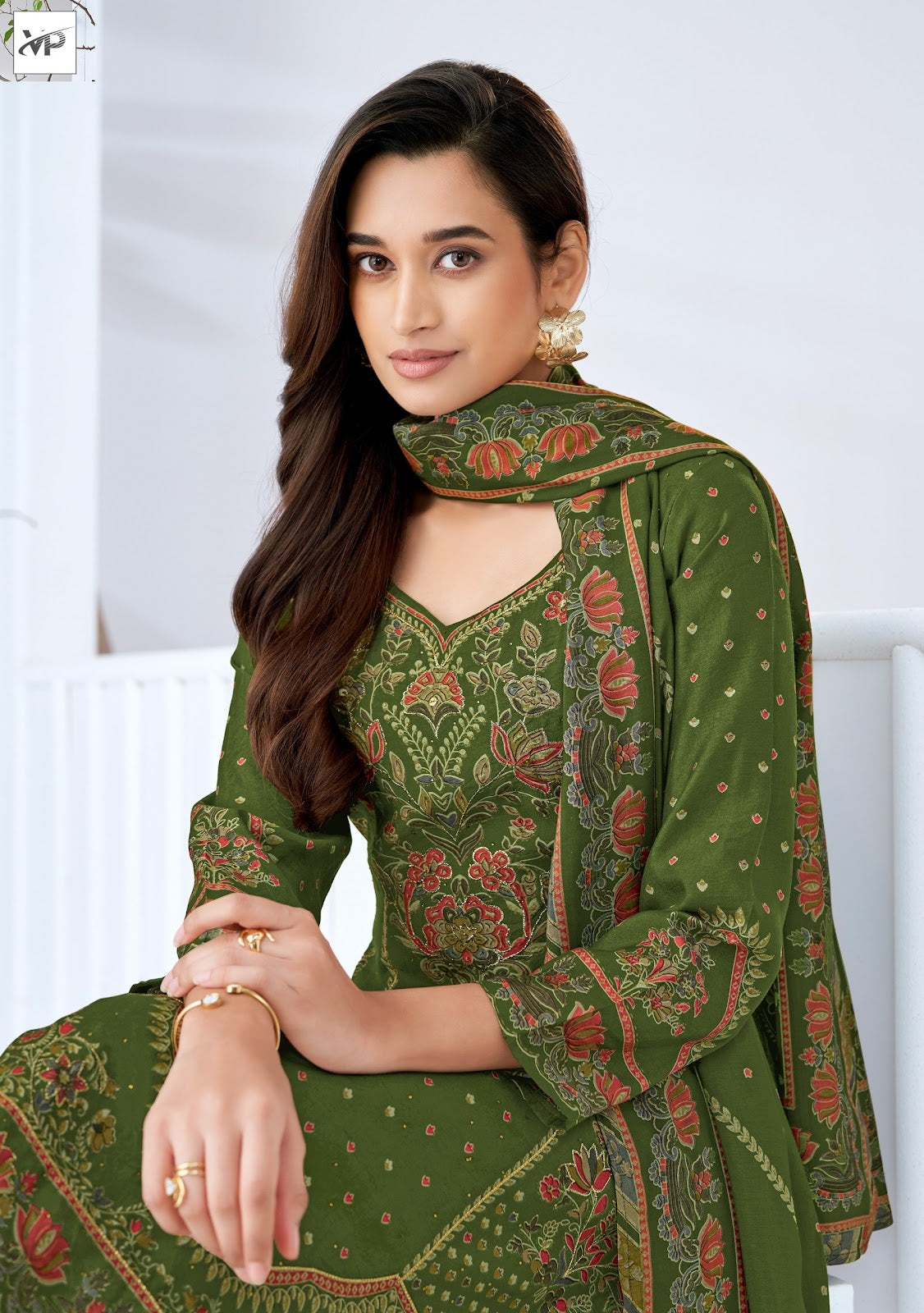 Haseen Vp Brand Muslin Karachi Salwar Suits Wholesale Rate