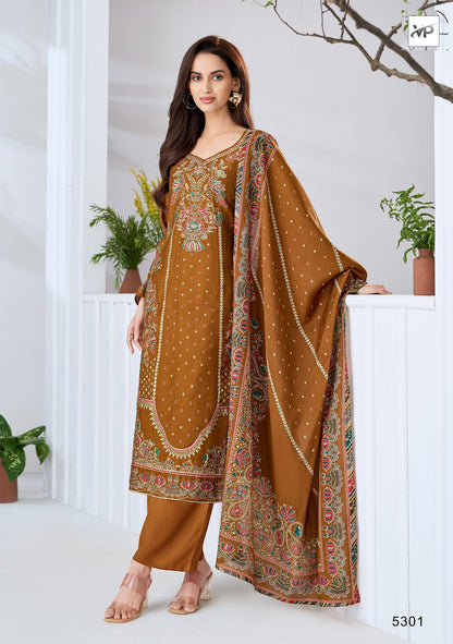 Haseen Vp Brand Muslin Karachi Salwar Suits Wholesale Rate