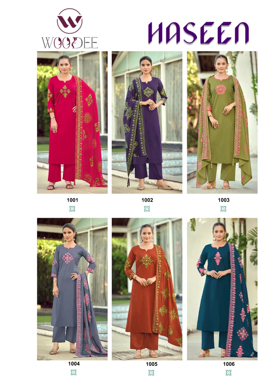 Haseen Woodee Bombay Readymade Pant Style Suits Supplier
